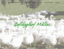 Tablet Screenshot of mueller-gefluegelhof.de